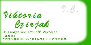 viktoria czirjak business card