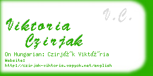 viktoria czirjak business card